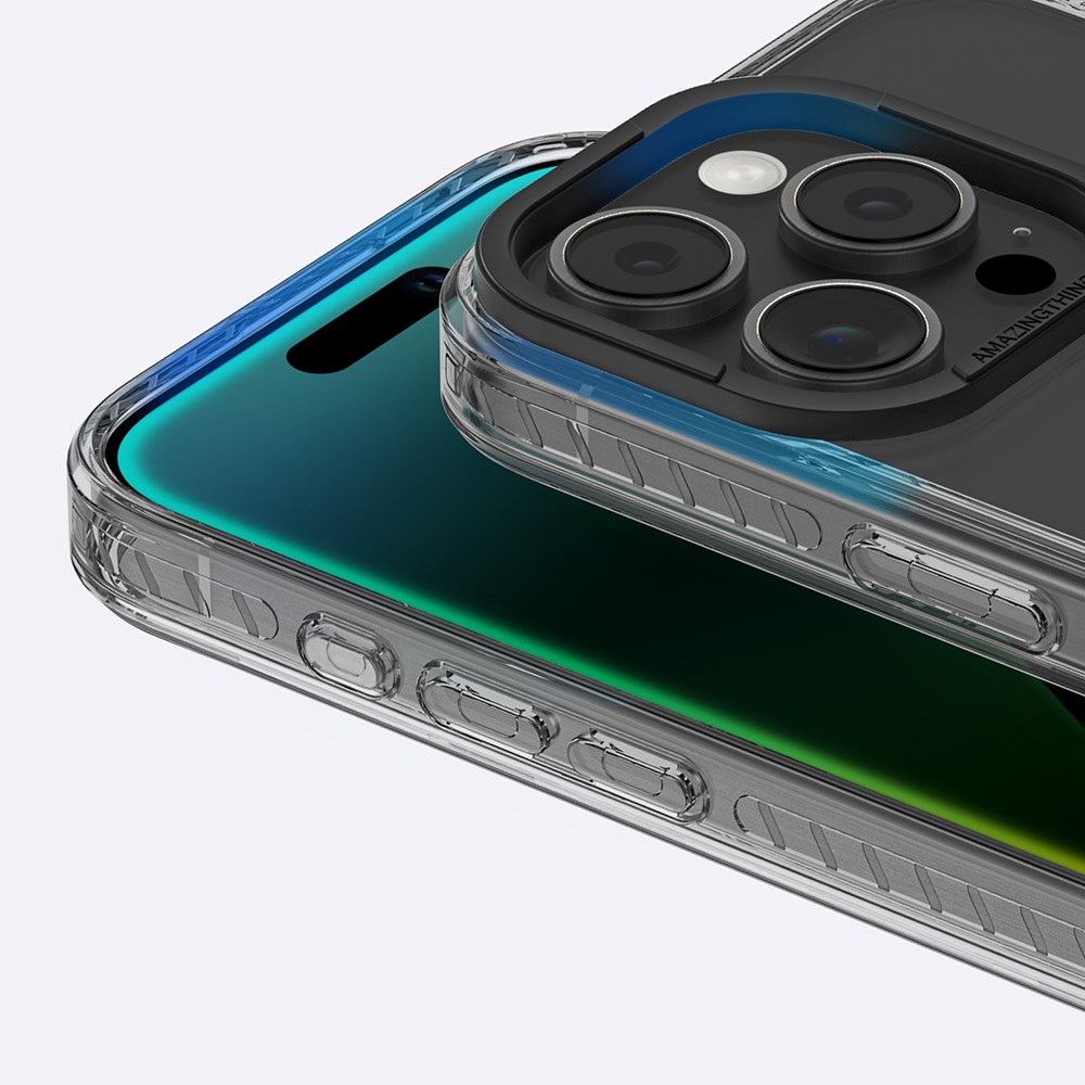 Apple iPhone 16 Pro Max Kılıf M-safe Şarj Özellikli Yüzük Standlı Amazingthing Titan Pro Serisi Kapak