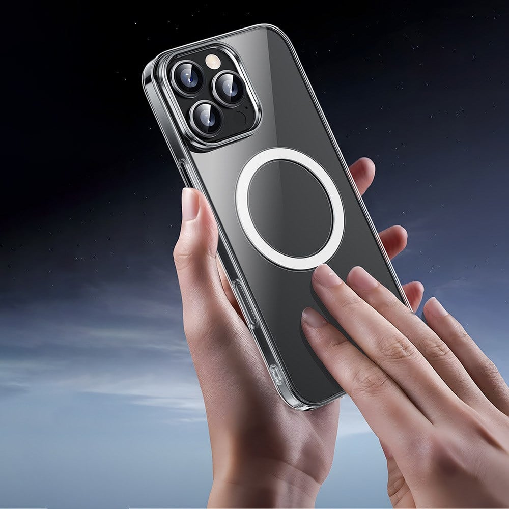 Apple iPhone 16 Pro Max Kılıf M-safe Şarj Özellikli Wiwu YXK-207 Invisible Pro Sert PC Kapak