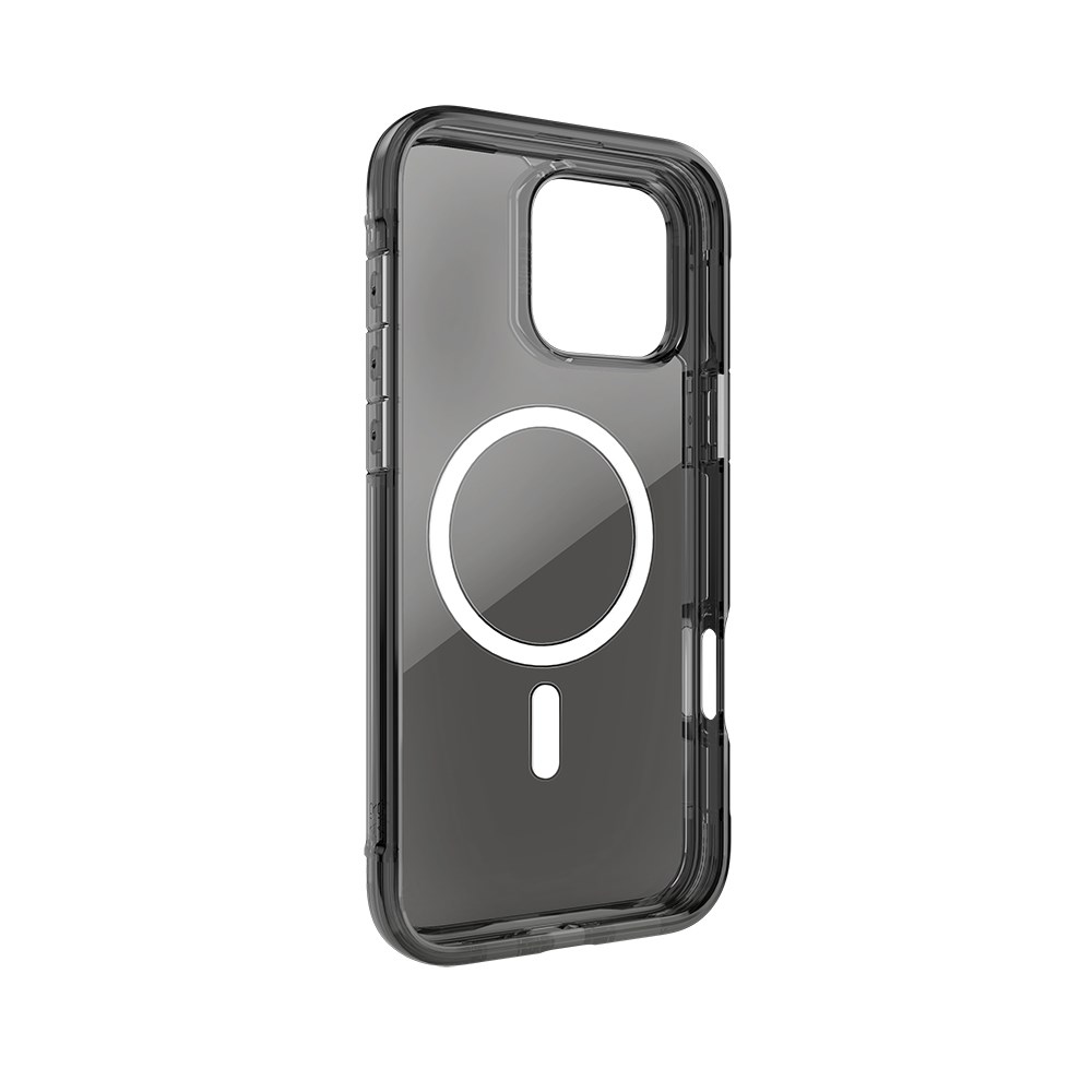 Apple iPhone 16 Pro Max Kılıf M-safe Şarj Özellikli Raptic Air Serisi Airbag Tasarımlı Metal Köşelikli Şeffaf Kapak