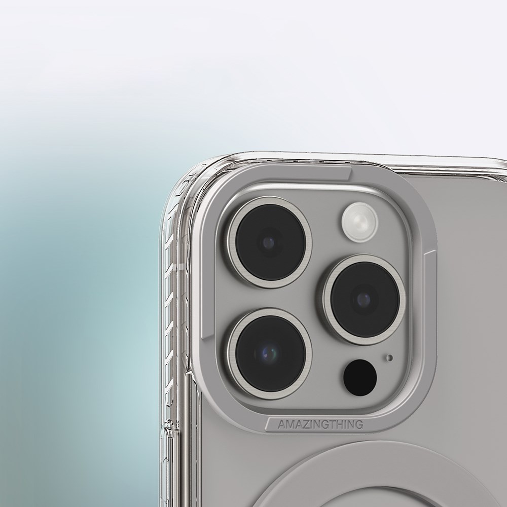 Apple iPhone 16 Pro Max Kılıf M-safe Şarj Özellikli Yüzük Standlı Amazingthing Titan Pro Serisi Kapak