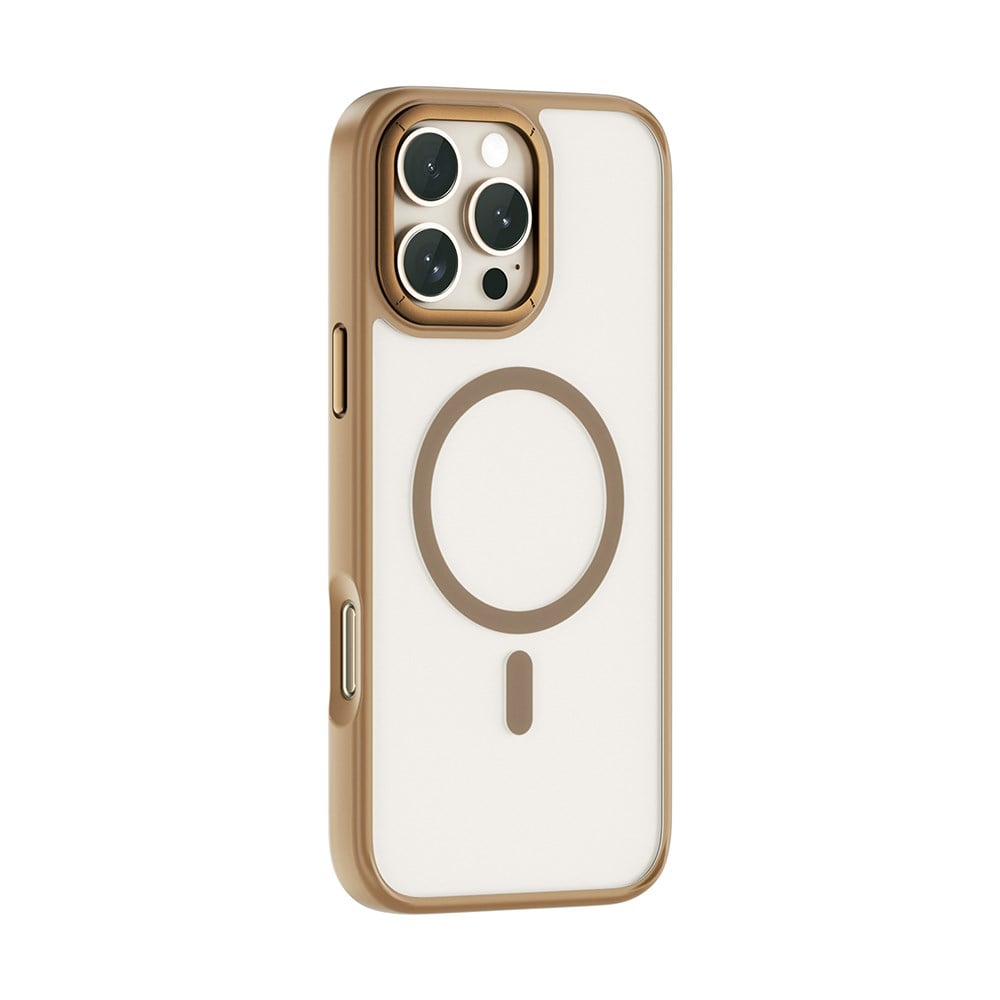 Apple iPhone 16 Pro Max Kılıf Wiwu FGG-012 ArmorPro Serisi M-safe Şarj Özellikli Parmak İzi Bırakmayan Kılıf