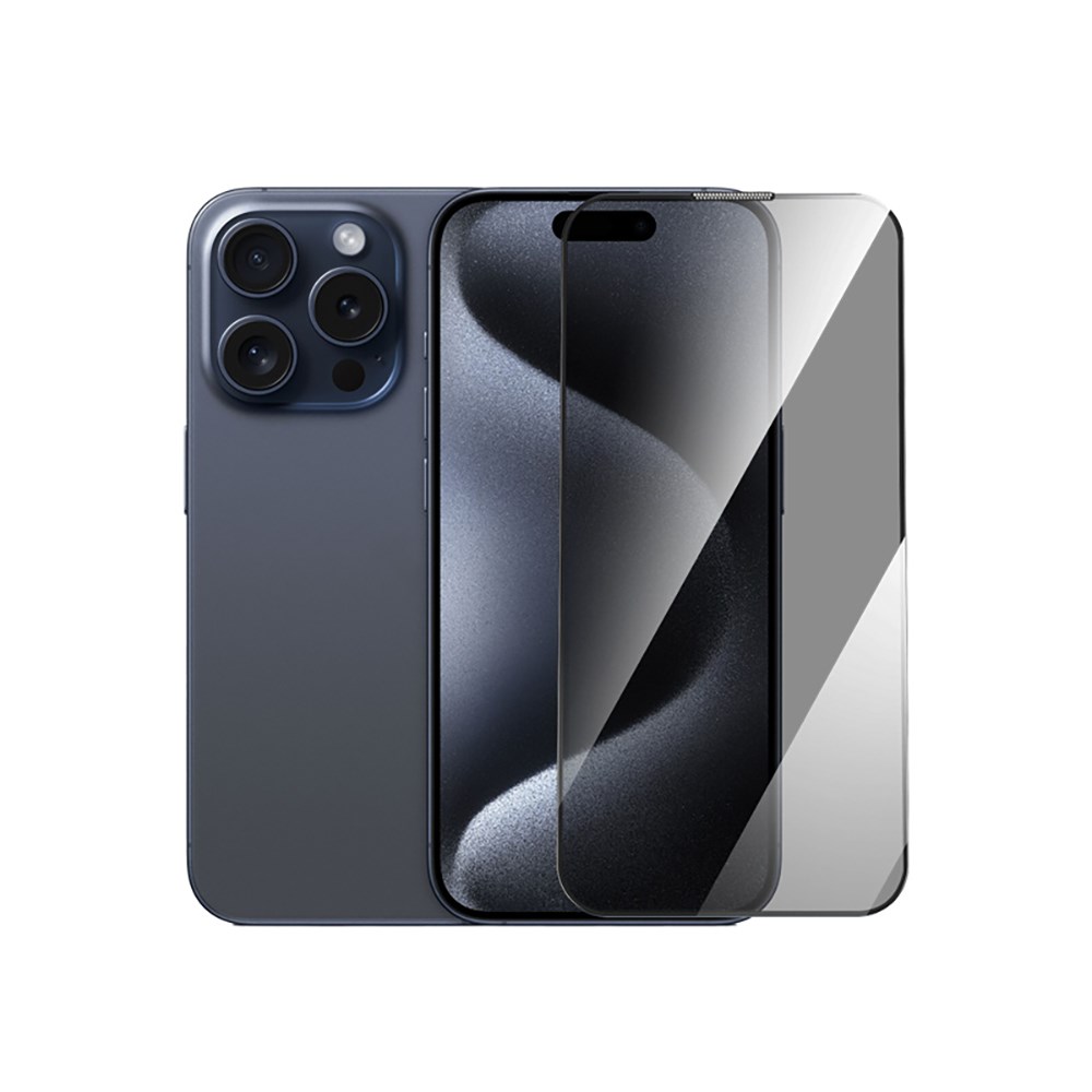 Apple iPhone 16 Pro Max Wiwu GT-021 Titan Guard Serisi Şok Emici Hibrit Polimer Privacy Ekran Koruyucu Film + Kolay Uygulama Aparatı