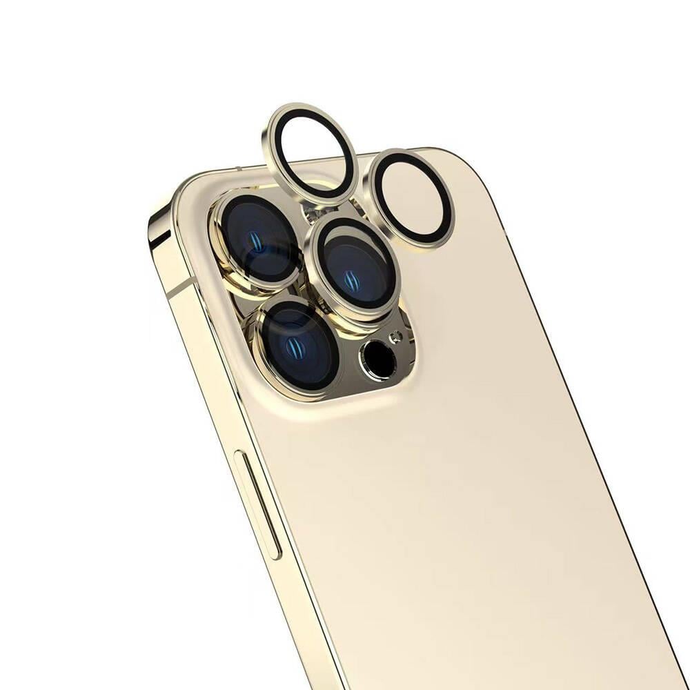 Apple iPhone 16 Pro Max Zore Safir CL-15 Parmak İzi Bırakmayan Anti-Reflective Kamera Lens Koruyucu