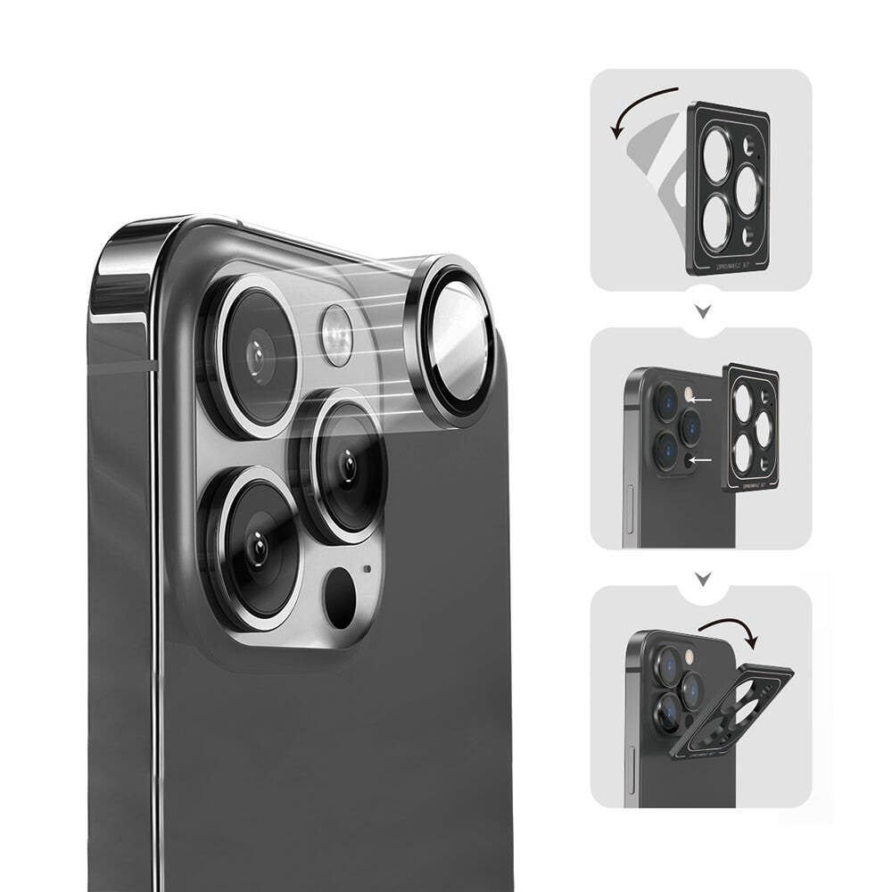 Apple iPhone 16 Pro​​ Wiwu Lens Guard Metal Kamera Lens Koruyucu