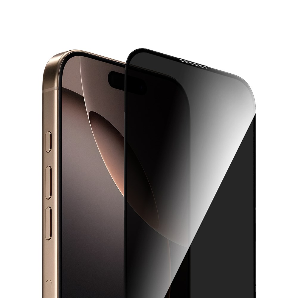 Apple iPhone 16 Wiwu GT-021 Titan Guard Serisi Şok Emici Hibrit Polimer Privacy Ekran Koruyucu Film + Kolay Uygulama Aparatı