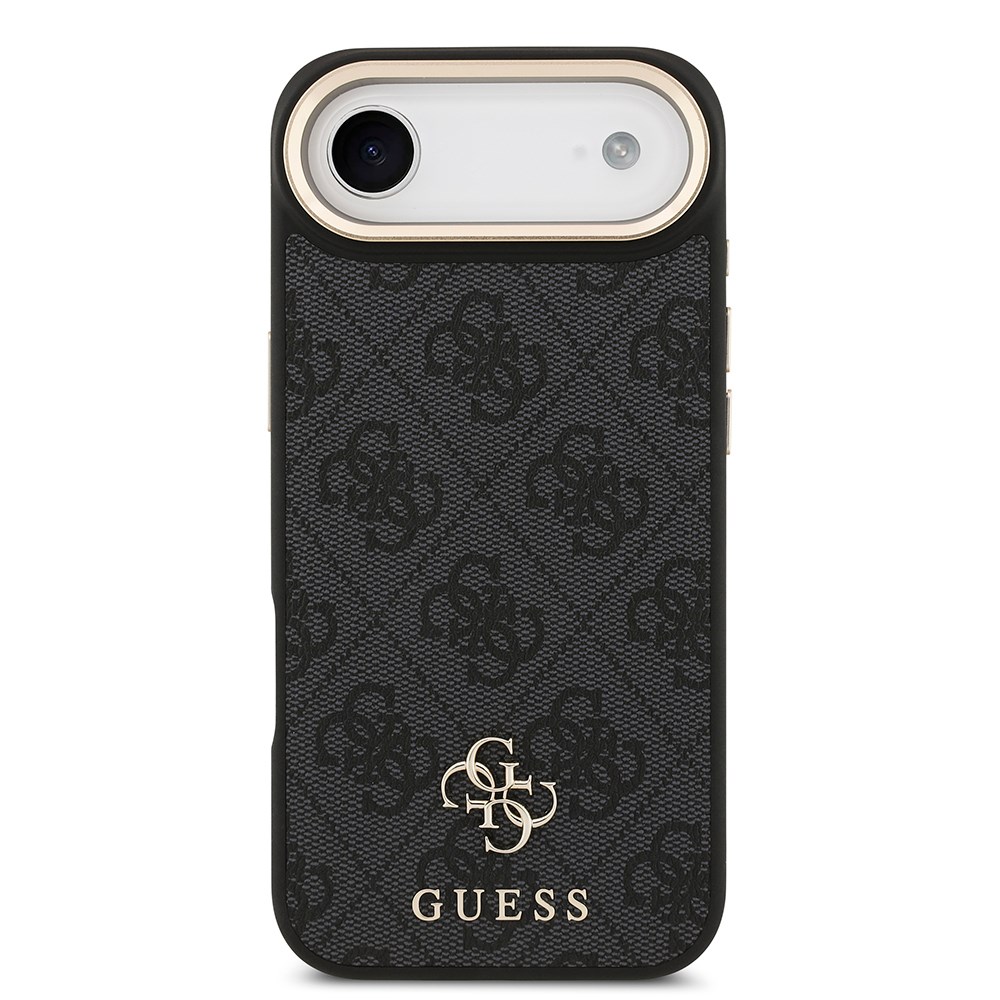 Apple iPhone 17 Air Guess Orjinal Lisanslı 4G ve Yazı Logolu Kılıf + Ekran Koruyucu + Lens Koruyucu 3in1 Aksesuar Seti