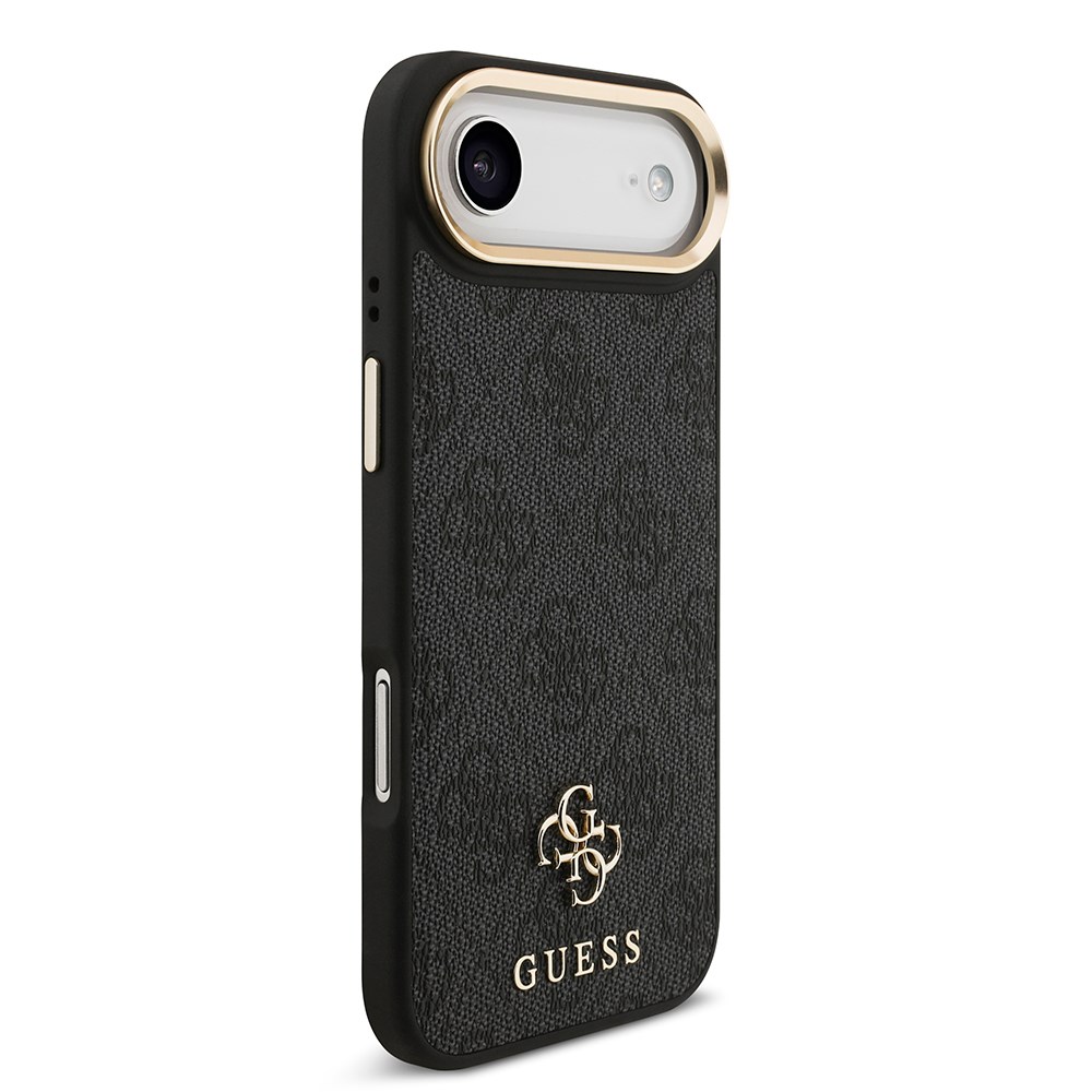 Apple iPhone 17 Air Guess Orjinal Lisanslı 4G ve Yazı Logolu Kılıf + Ekran Koruyucu + Lens Koruyucu 3in1 Aksesuar Seti