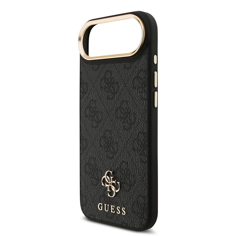 Apple iPhone 17 Air Guess Orjinal Lisanslı 4G ve Yazı Logolu Kılıf + Ekran Koruyucu + Lens Koruyucu 3in1 Aksesuar Seti