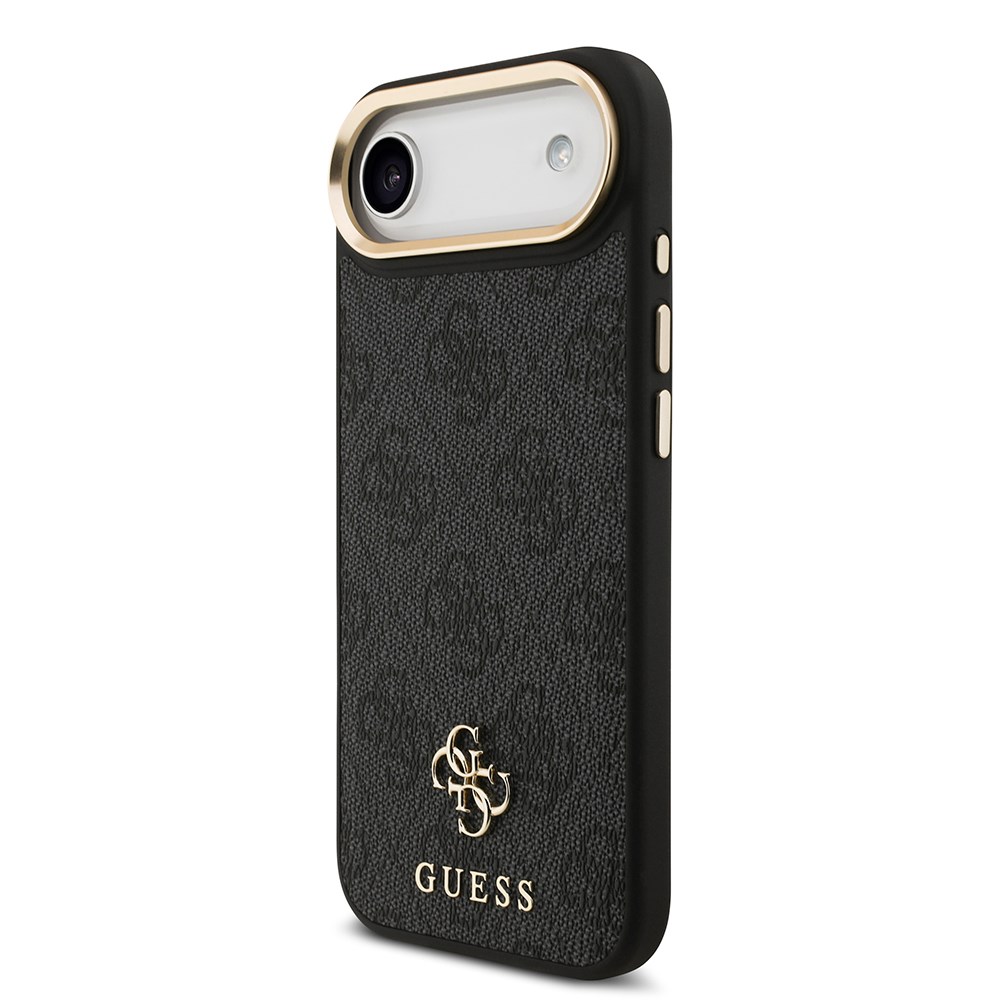 Apple iPhone 17 Air Guess Orjinal Lisanslı 4G ve Yazı Logolu Kılıf + Ekran Koruyucu + Lens Koruyucu 3in1 Aksesuar Seti