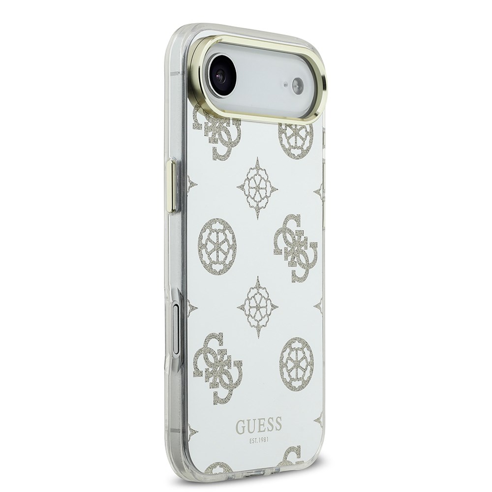 Apple iPhone 17 Air Kılıf Guess Orjinal Lisanslı Metal Kamera Çerçeveli Simli Aynalı Kapak