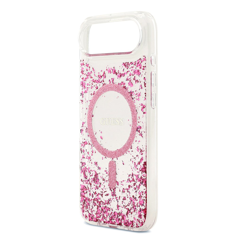 Apple iPhone 17 Air Kılıf Guess Orjinal Lisanslı M-safe Şarj Özellikli Transparan Resin Bottom Kapak