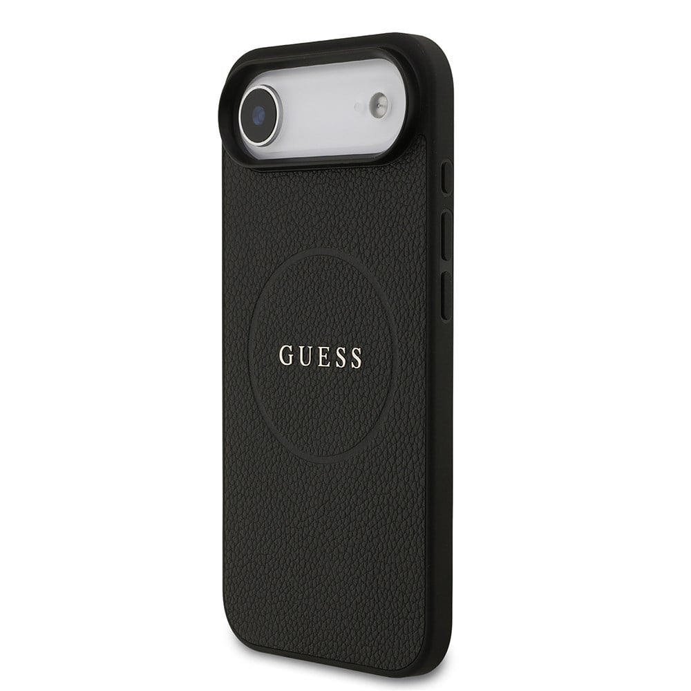 Apple iPhone 17 Air Kılıf Guess Orjinal Lisanslı M-safe Şarj Özellikli Yazı Logolu PU Deri Kapak