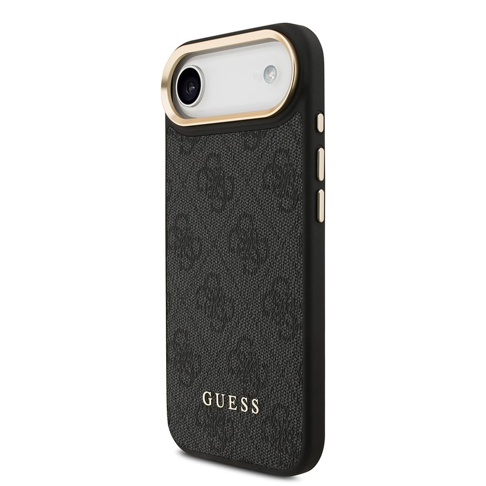 Apple iPhone 17 Air Kılıf Guess Orjinal Lisanslı M-safe Şarj Özellikli Askılı ve 4G Logo Kartlıklı Kapak