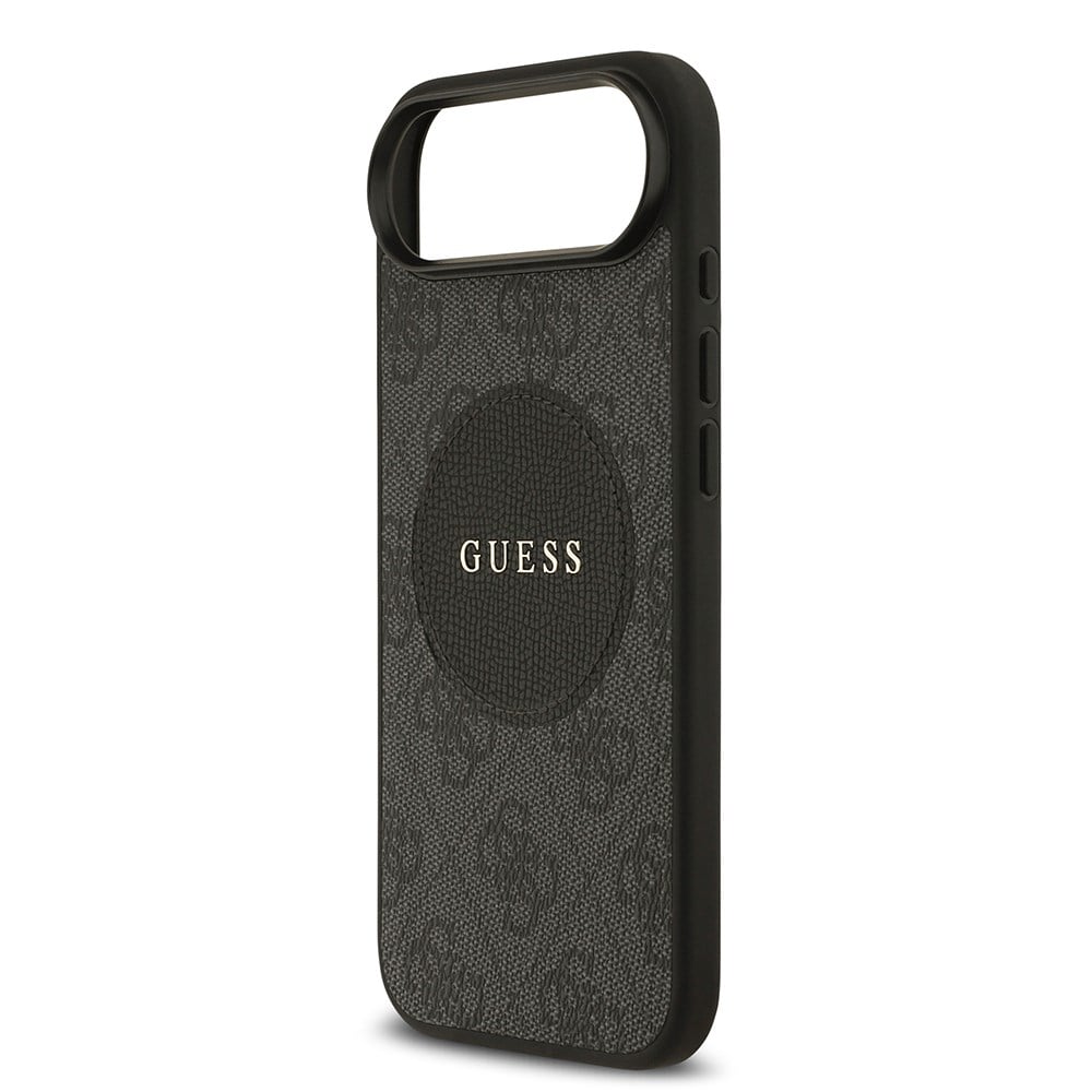 Apple iPhone 17 Air Kılıf Guess Orjinal Lisanslı M-safe Şarj Özellikli Yazı Logolu Circle Classic Kapak
