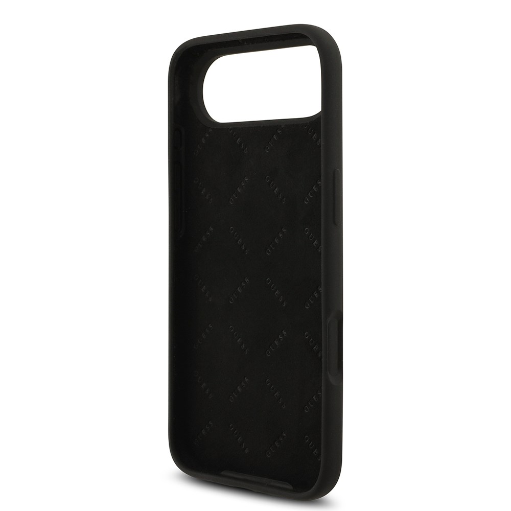 Apple iPhone 17 Air Kılıf Guess Orjinal Lisanslı Grained Yazı Logolu Kapak