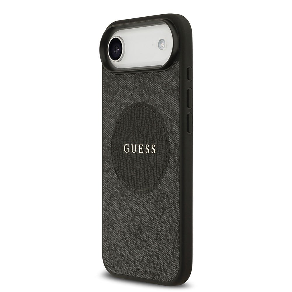 Apple iPhone 17 Air Kılıf Guess Orjinal Lisanslı M-safe Şarj Özellikli Yazı Logolu Circle Classic Kapak