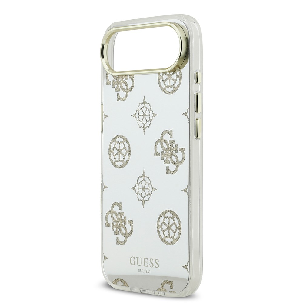 Apple iPhone 17 Air Kılıf Guess Orjinal Lisanslı Metal Kamera Çerçeveli Simli Aynalı Kapak