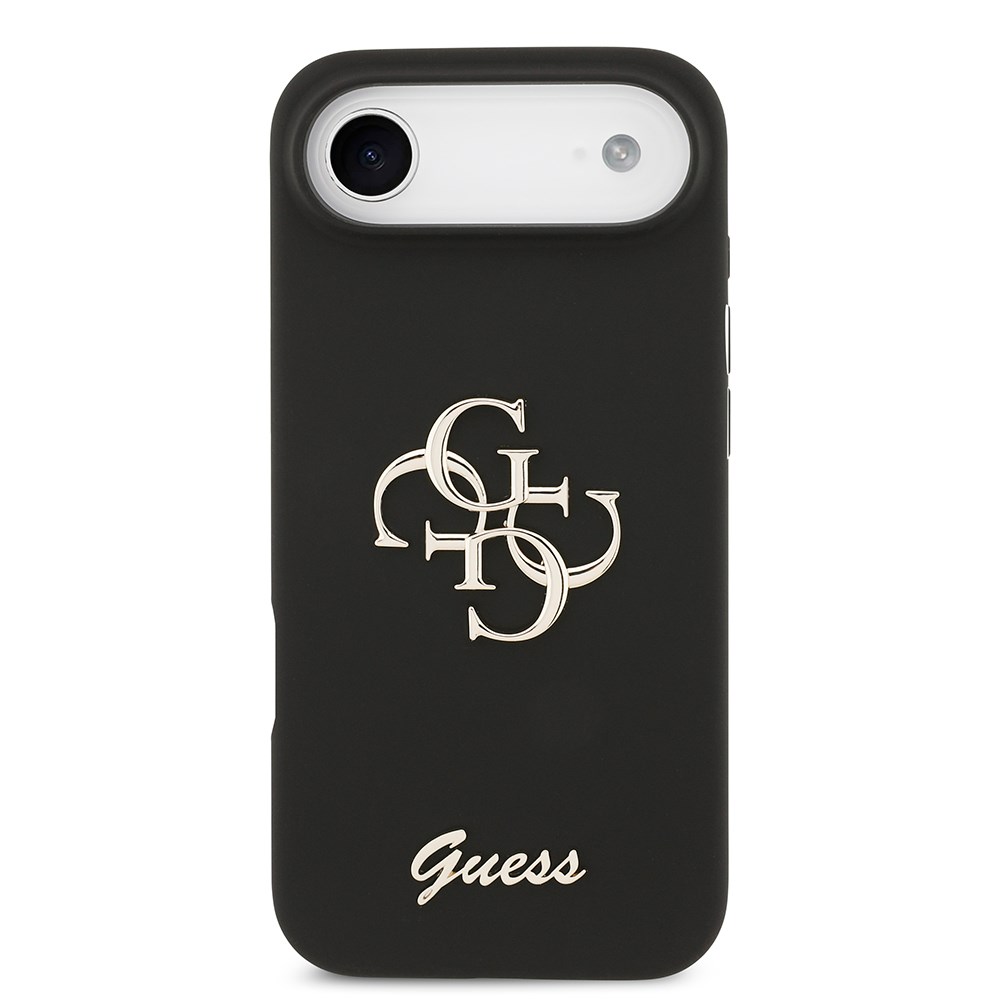 Apple iPhone 17 Air Kılıf Guess Orjinal Lisanslı Grained Yazı Logolu Kapak