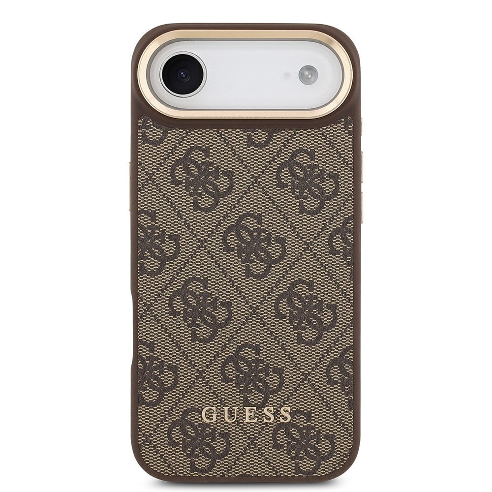 Apple iPhone 17 Air Kılıf Guess Orjinal Lisanslı M-safe Şarj Özellikli Askılı ve 4G Logo Kartlıklı Kapak