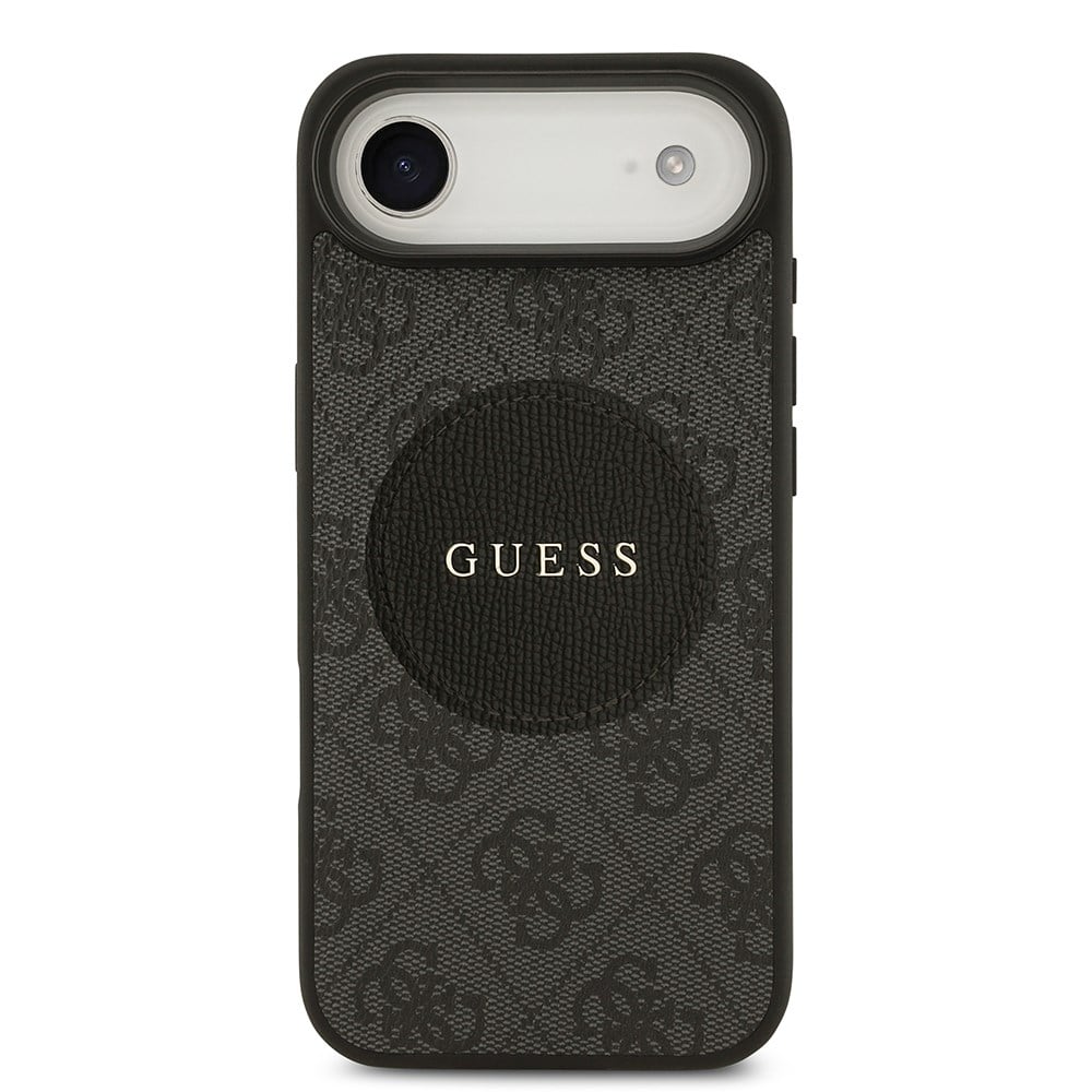 Apple iPhone 17 Air Kılıf Guess Orjinal Lisanslı M-safe Şarj Özellikli Yazı Logolu Circle Classic Kapak