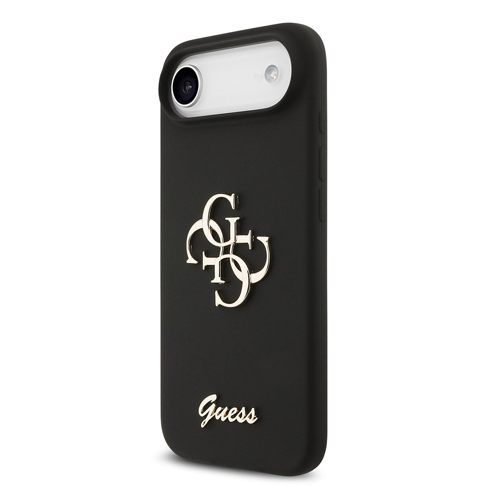 Apple iPhone 17 Air Kılıf Guess Orjinal Lisanslı Grained Yazı Logolu Kapak