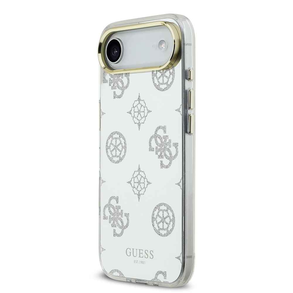 Apple iPhone 17 Air Kılıf Guess Orjinal Lisanslı Metal Kamera Çerçeveli Simli Aynalı Kapak