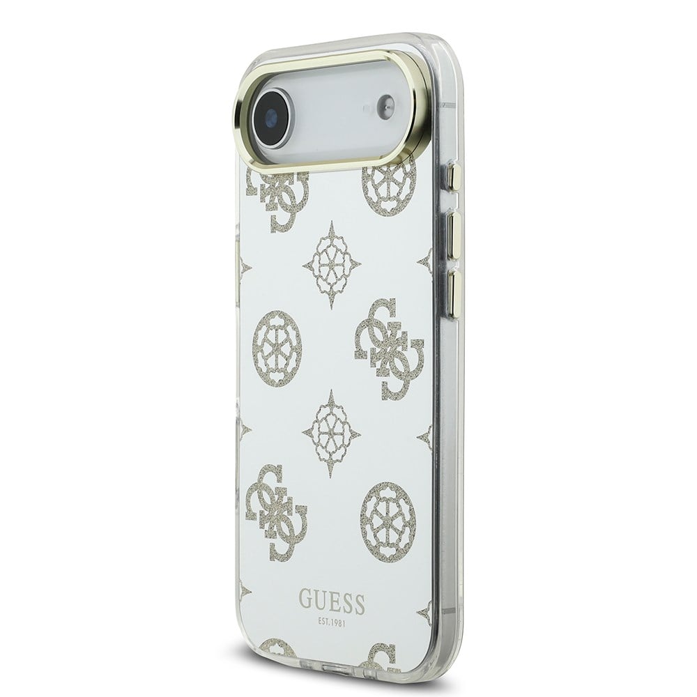 Apple iPhone 17 Air Kılıf Guess Orjinal Lisanslı Metal Kamera Çerçeveli Simli Aynalı Kapak
