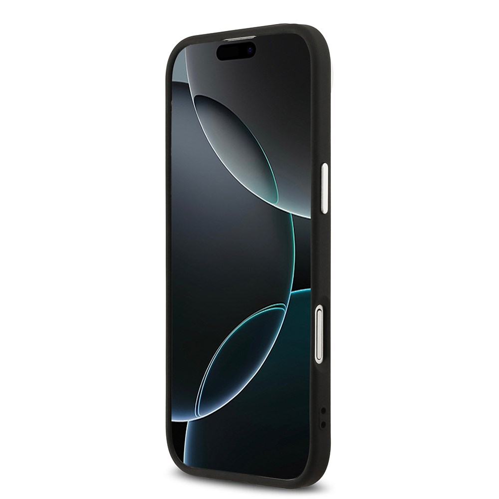 Apple iPhone 17 Air Kılıf Guess Orjinal Lisanslı M-safe Şarj Özellikli Klasik Yazı Logolu PU Deri Kapak
