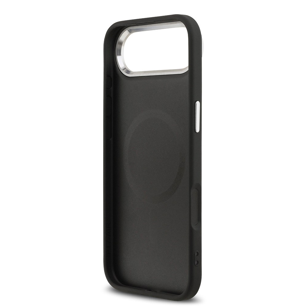 Apple iPhone 17 Air Kılıf Guess Orjinal Lisanslı M-safe Şarj Özellikli Klasik Yazı Logolu PU Deri Kapak
