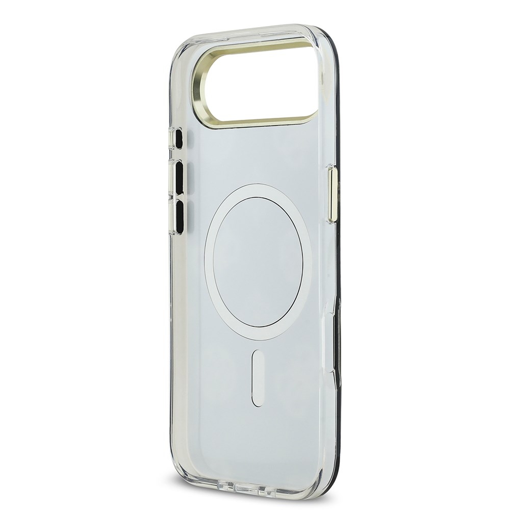 Apple iPhone 17 Air Kılıf Guess Orjinal Lisanslı Metal Kamera Çerçeveli Simli Aynalı Kapak