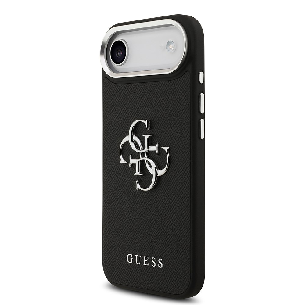 Apple iPhone 17 Air Kılıf Guess Orjinal Lisanslı PU Deri 4G Büyük Metal Logo Dizaynlı Kapak
