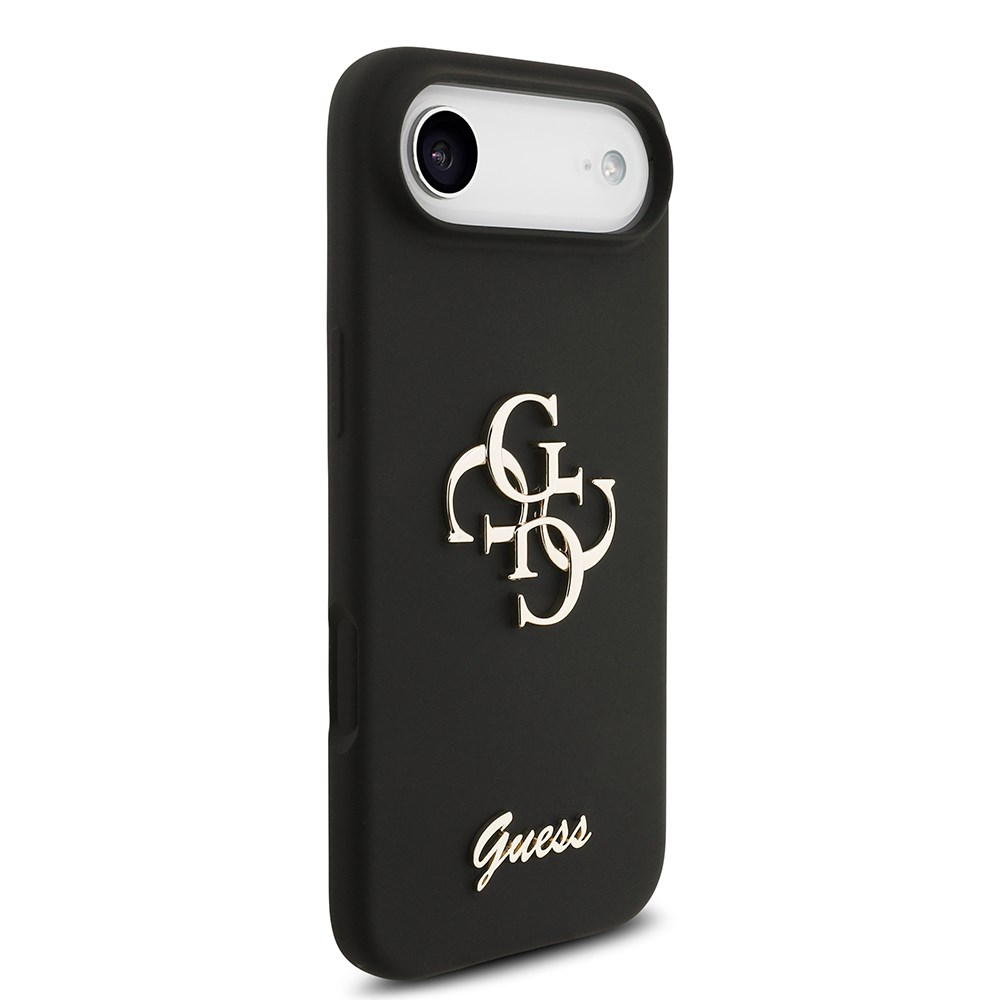 Apple iPhone 17 Air Kılıf Guess Orjinal Lisanslı Grained Yazı Logolu Kapak