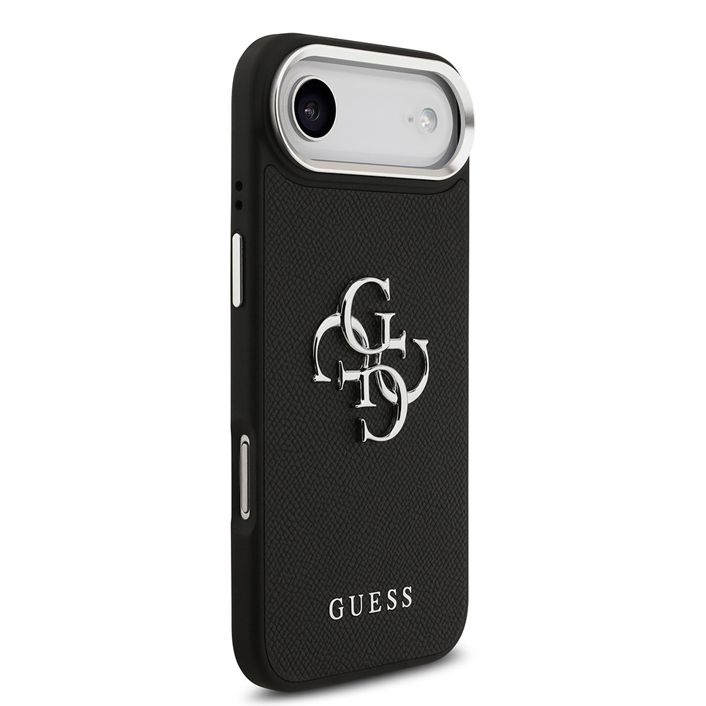 Apple iPhone 17 Air Kılıf Guess Orjinal Lisanslı PU Deri 4G Büyük Metal Logo Dizaynlı Kapak