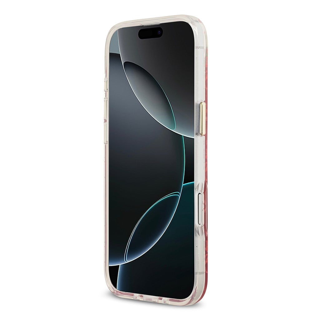 Apple iPhone 17 Air Kılıf Guess Orjinal Lisanslı M-safe Şarj Özellikli 4G Desenli Simli Silikon Kapak