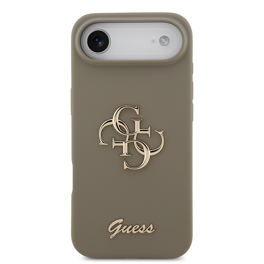 Apple iPhone 17 Air Kılıf Guess Orjinal Lisanslı Grained Yazı Logolu Kapak