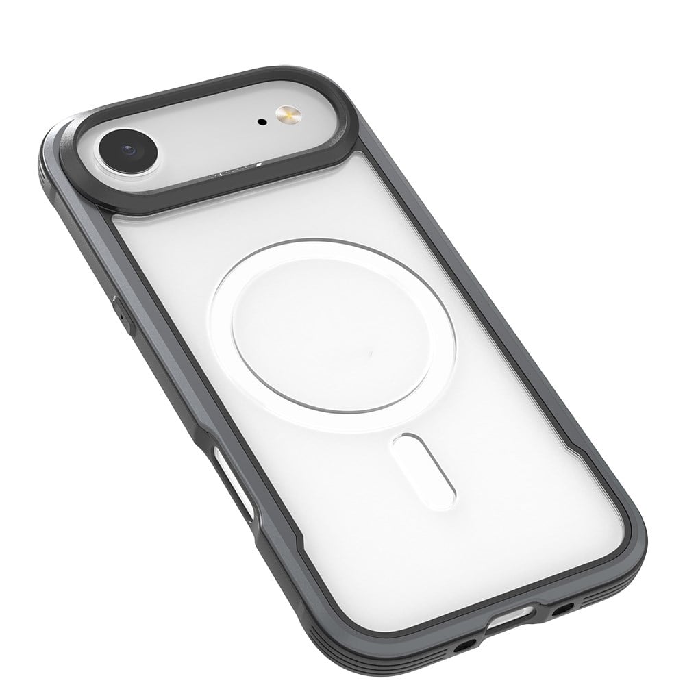 Apple iPhone 17 Air Kılıf M-safe Şarj Özellikli Airbagli Raptic Shield Serisi Şeffaf Arka Yüzey Kapak