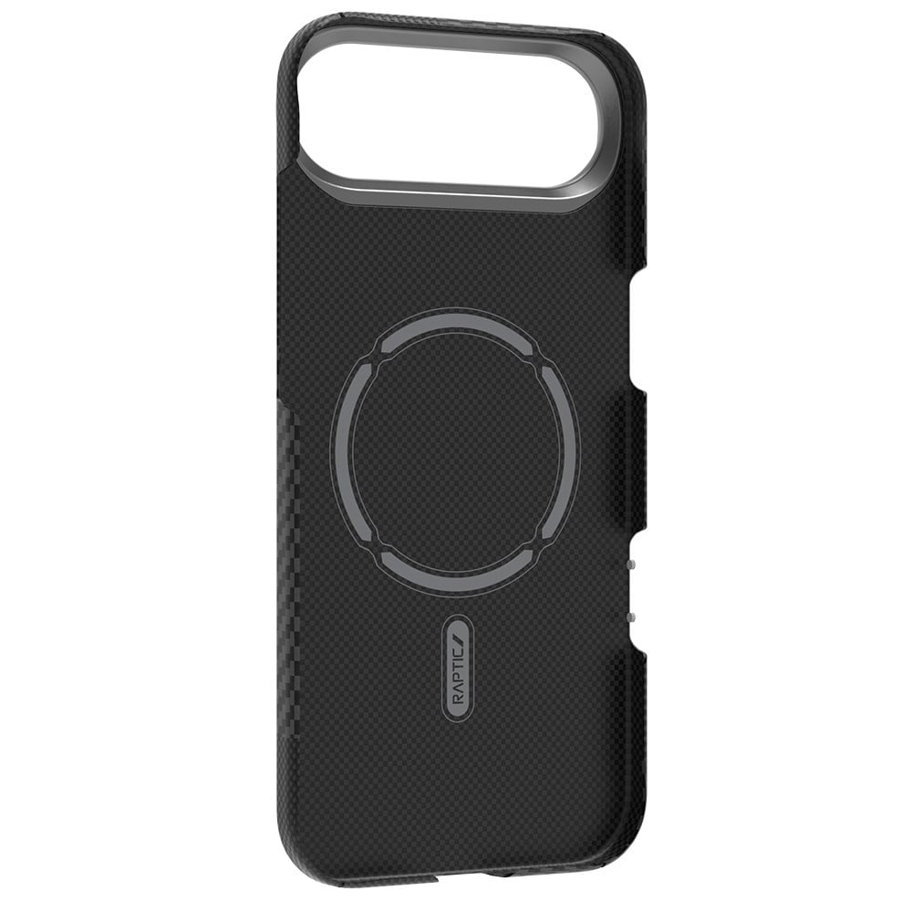 Apple iPhone 17 Air Kılıf M-safe Şarj Özellikli 600D Metal Kamera Çerçeveli Raptic Aramid Fiber Geotik Serisi Kapak