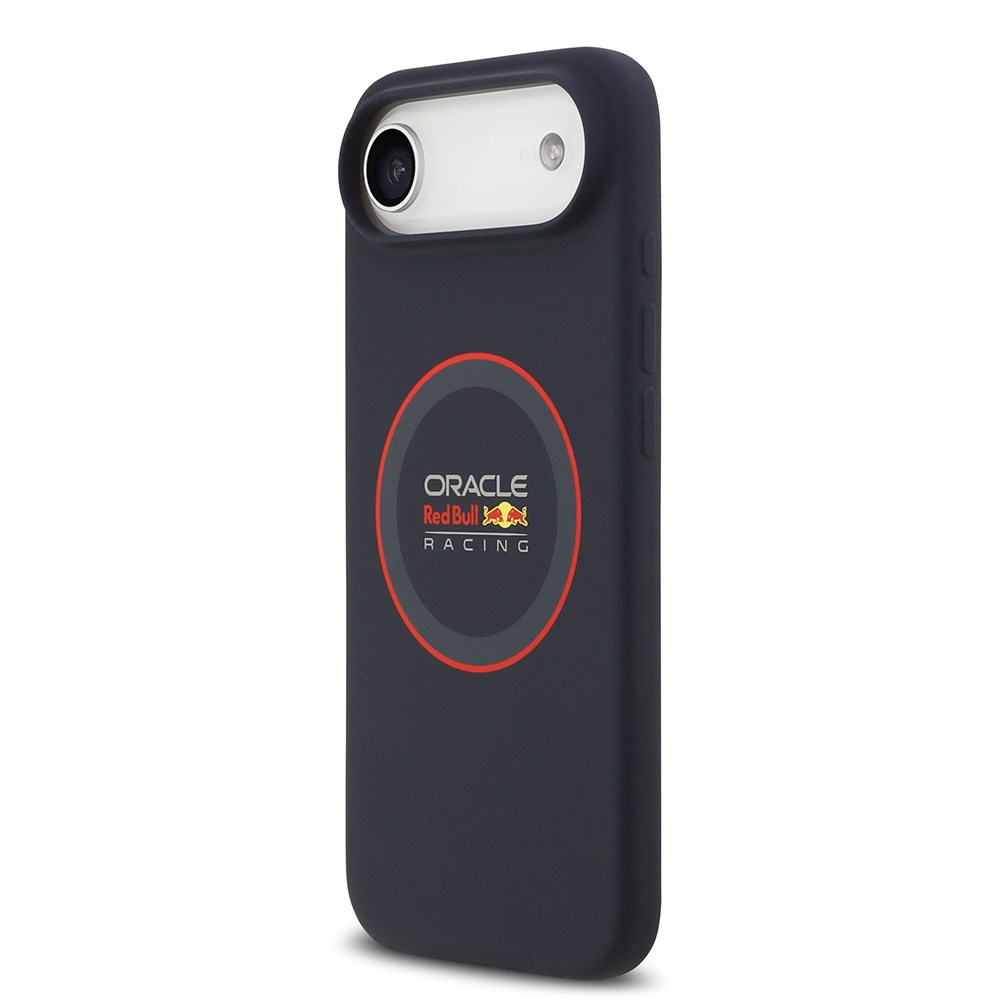 Apple iPhone 17 Air Kılıf Redbull Orjinal Lisanslı M-safe Şarj Özellikli Kırmızı Halka ve Logo Silikon Kapak