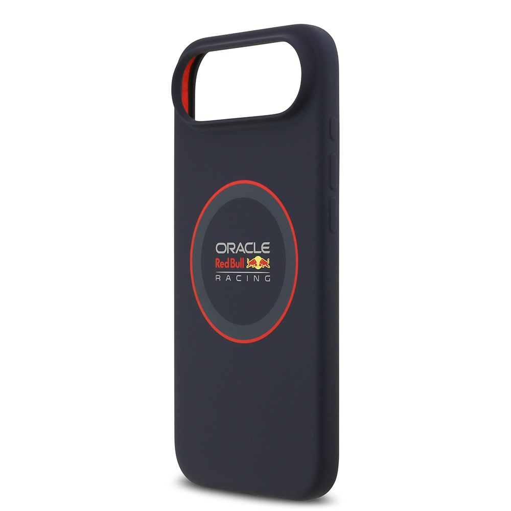 Apple iPhone 17 Air Kılıf Redbull Orjinal Lisanslı M-safe Şarj Özellikli Kırmızı Halka ve Logo Silikon Kapak