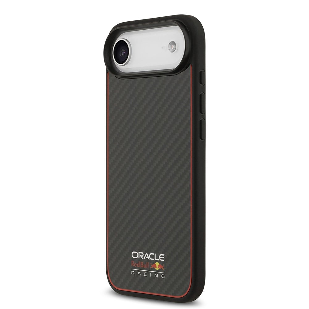 Apple iPhone 17 Air Kılıf Redbull Orjinal Lisanslı M-safe Şarj Özellikli Karbon Fiber Parlayan Logolu Kapak