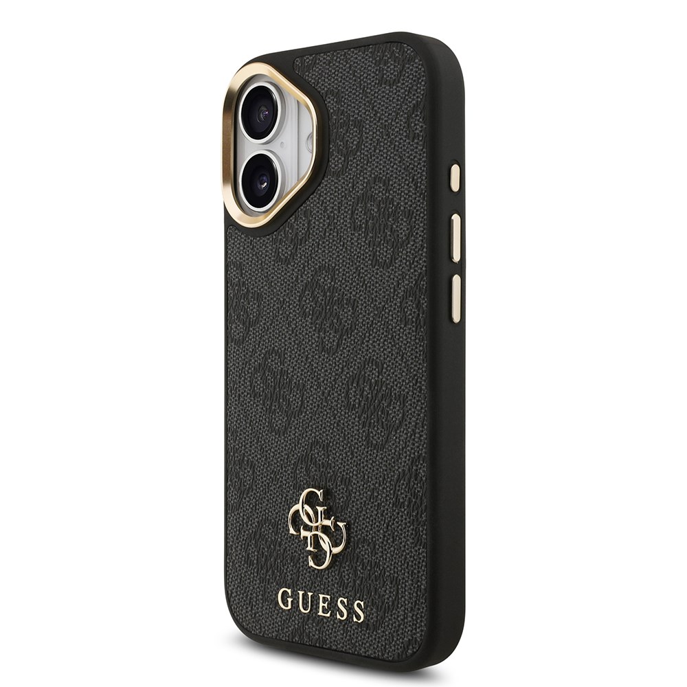 Apple iPhone 17 Guess Orjinal Lisanslı 4G ve Yazı Logolu Kılıf + Ekran Koruyucu + Lens Koruyucu 3in1 Aksesuar Seti