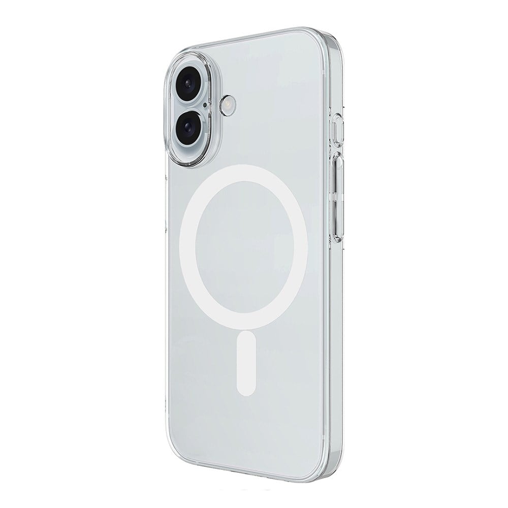 Apple iPhone 17 Kamera Korumalı M-Safe Şarj Özellikli Şeffaf Zore London Sert PC Kapak