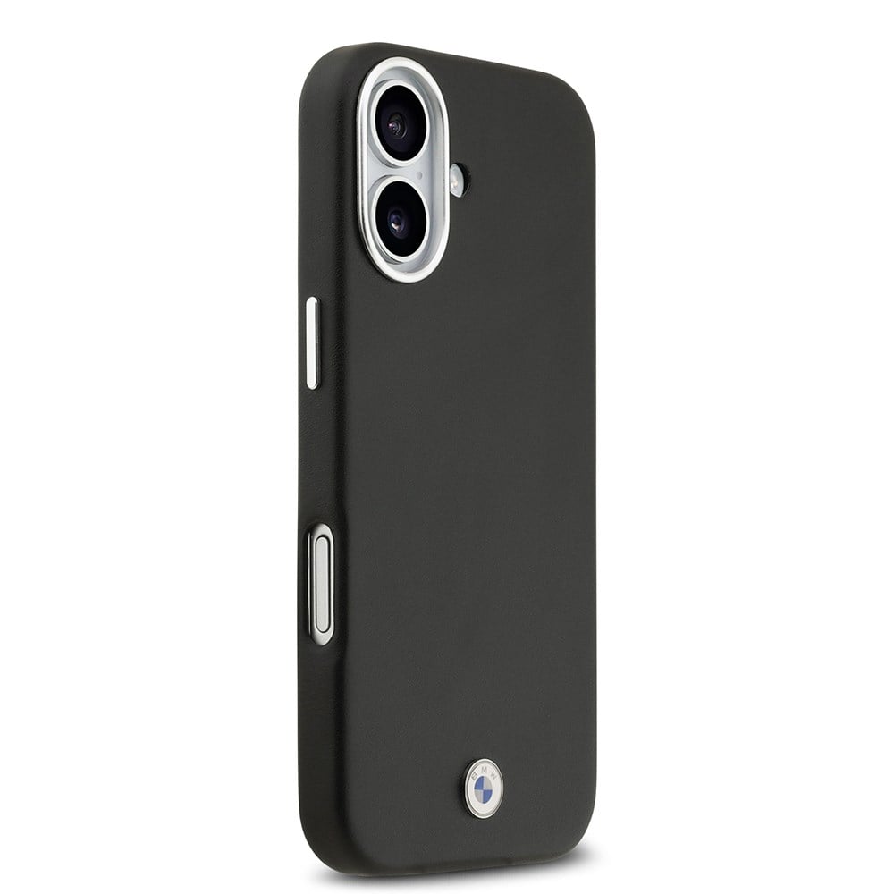 Apple iPhone 17 Kılıf BMW Orjinal Lisanslı M-safe Şarj Özellikli Metal Logolu Tam Kaplama Deri Kapak