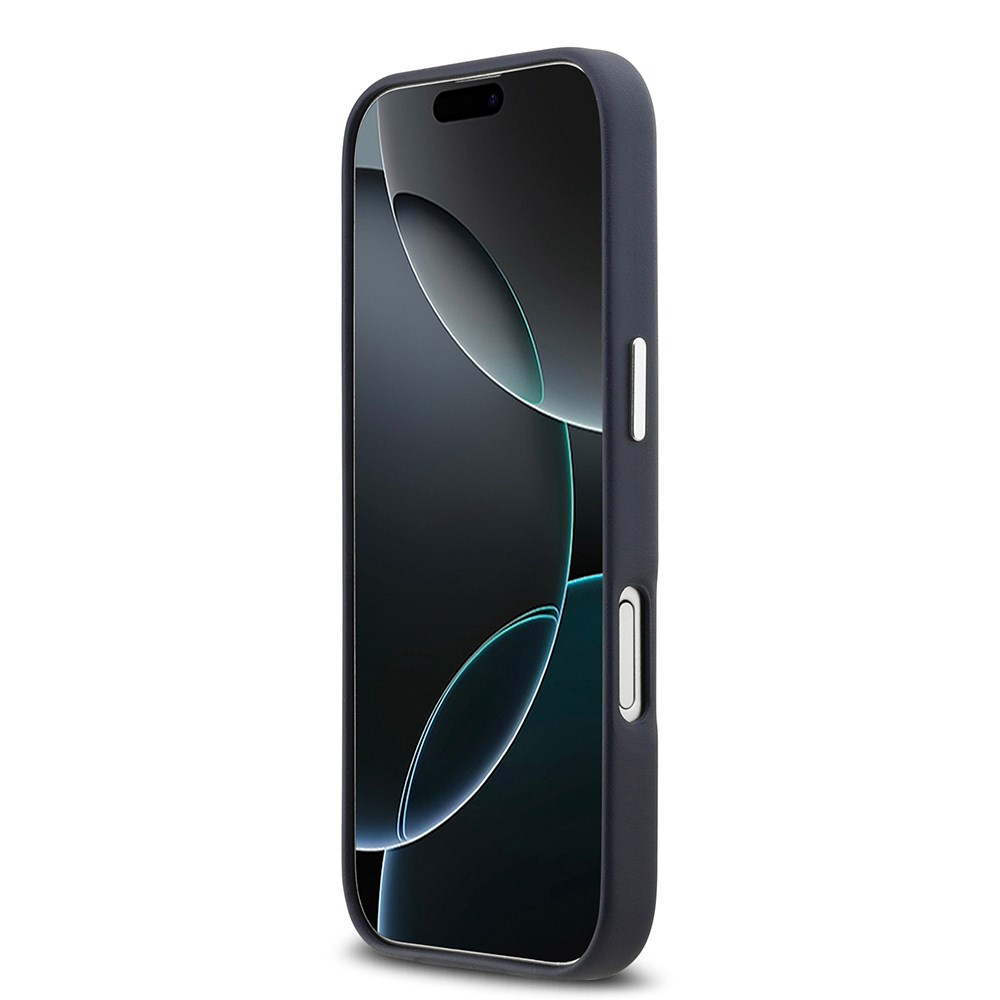 Apple iPhone 17 Kılıf BMW Orjinal Lisanslı M-safe Şarj Özellikli Metal Logolu Tam Kaplama Deri Kapak