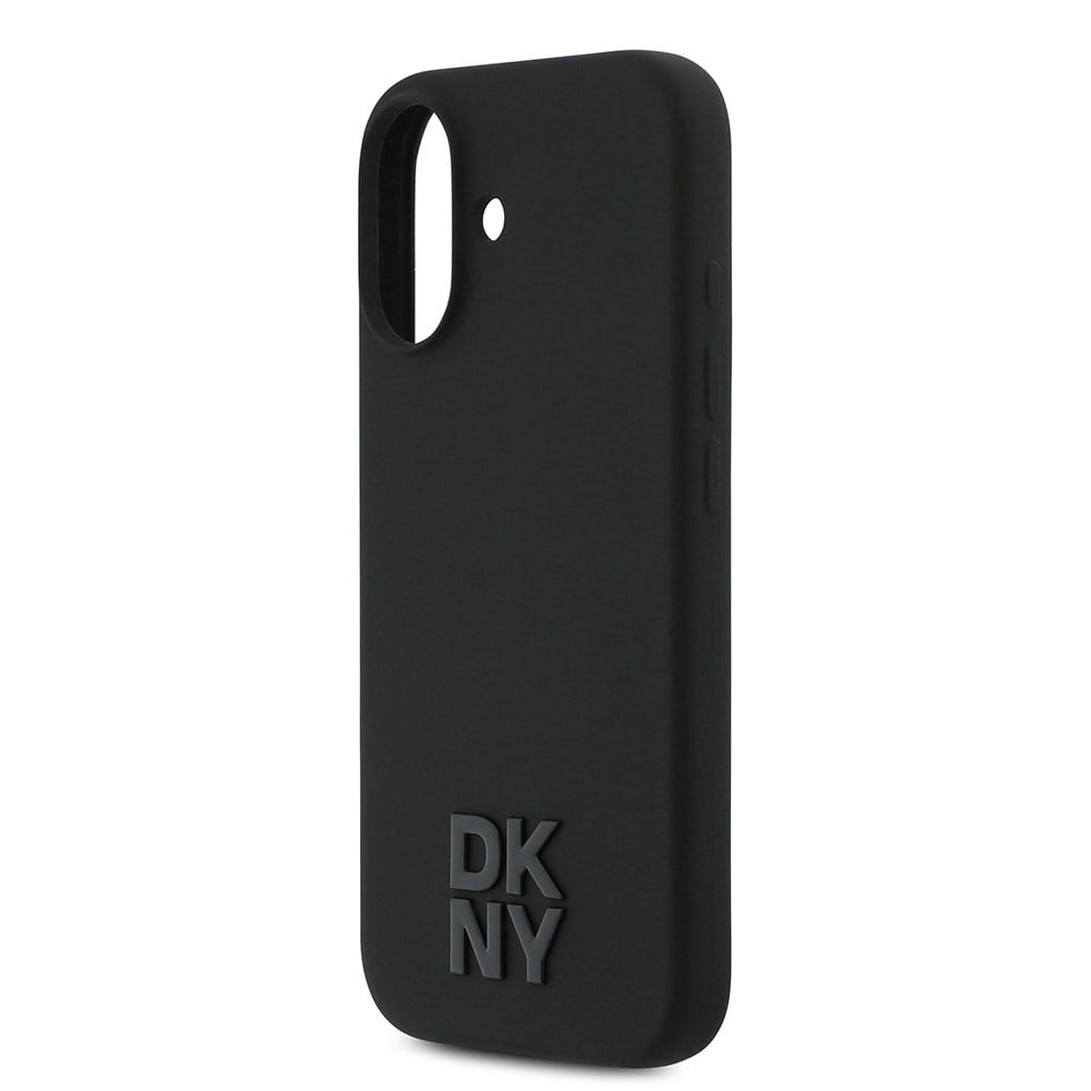 Apple iPhone 17 Kılıf DKNY Orjinal Lisanslı M-safe Şarj Özellikli Metal Logolu Silikon Kapak