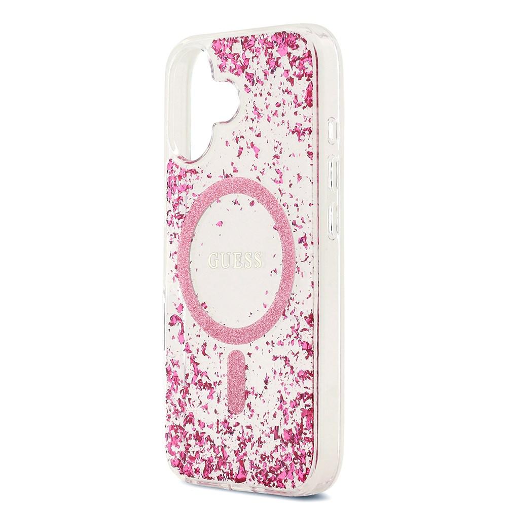 Apple iPhone 17 Kılıf Guess Orjinal Lisanslı M-safe Şarj Özellikli Transparan Resin Bottom Kapak