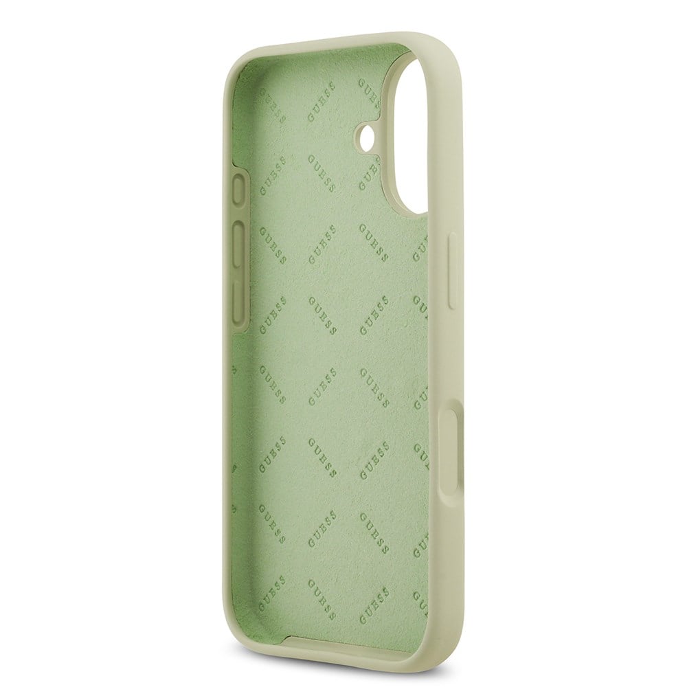 Apple iPhone 17 Kılıf Guess Orjinal Lisanslı Grained Yazı Logolu Kapak