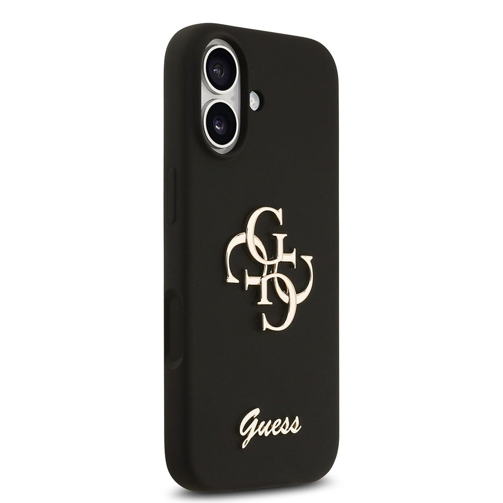 Apple iPhone 17 Kılıf Guess Orjinal Lisanslı Grained Yazı Logolu Kapak