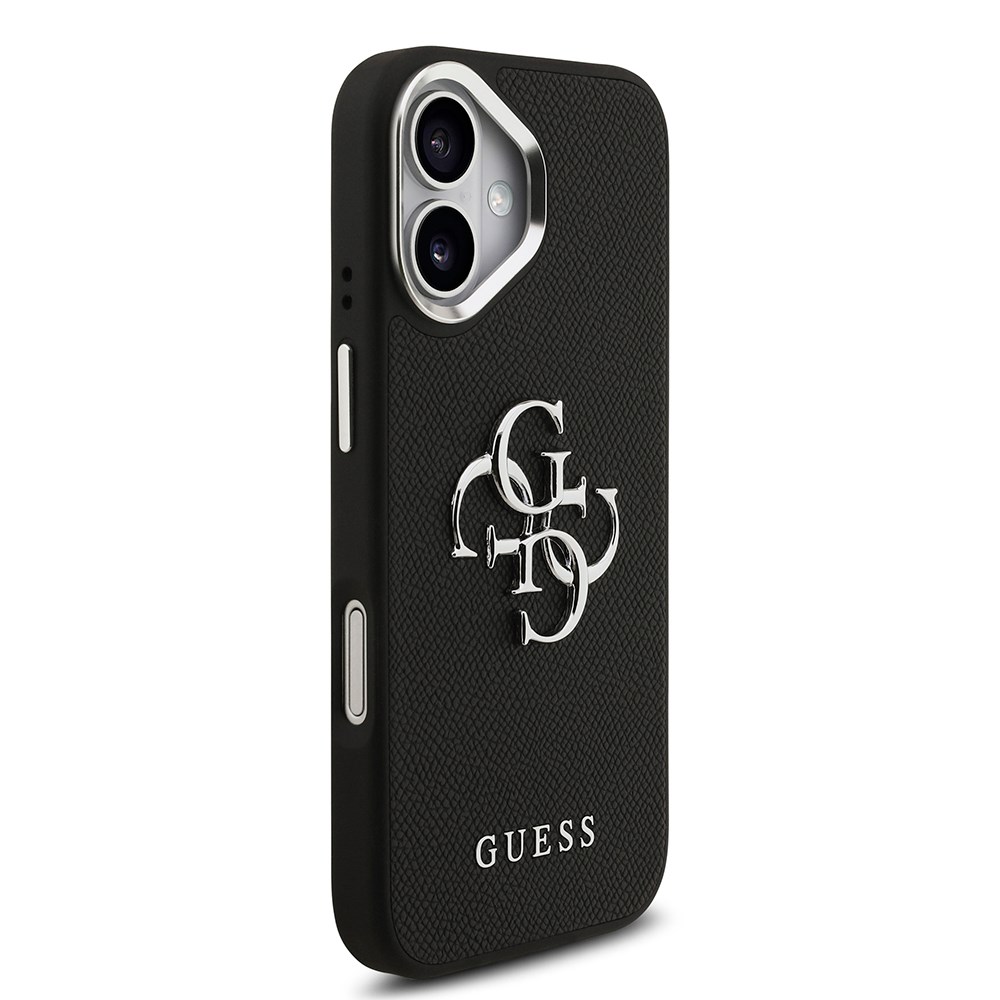 Apple iPhone 17 Kılıf Guess Orjinal Lisanslı PU Deri 4G Büyük Metal Logo Dizaynlı Kapak