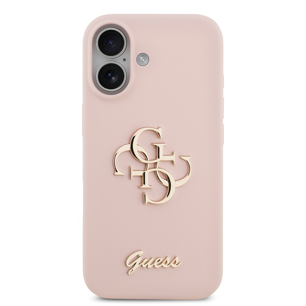 Apple iPhone 17 Kılıf Guess Orjinal Lisanslı Grained Yazı Logolu Kapak